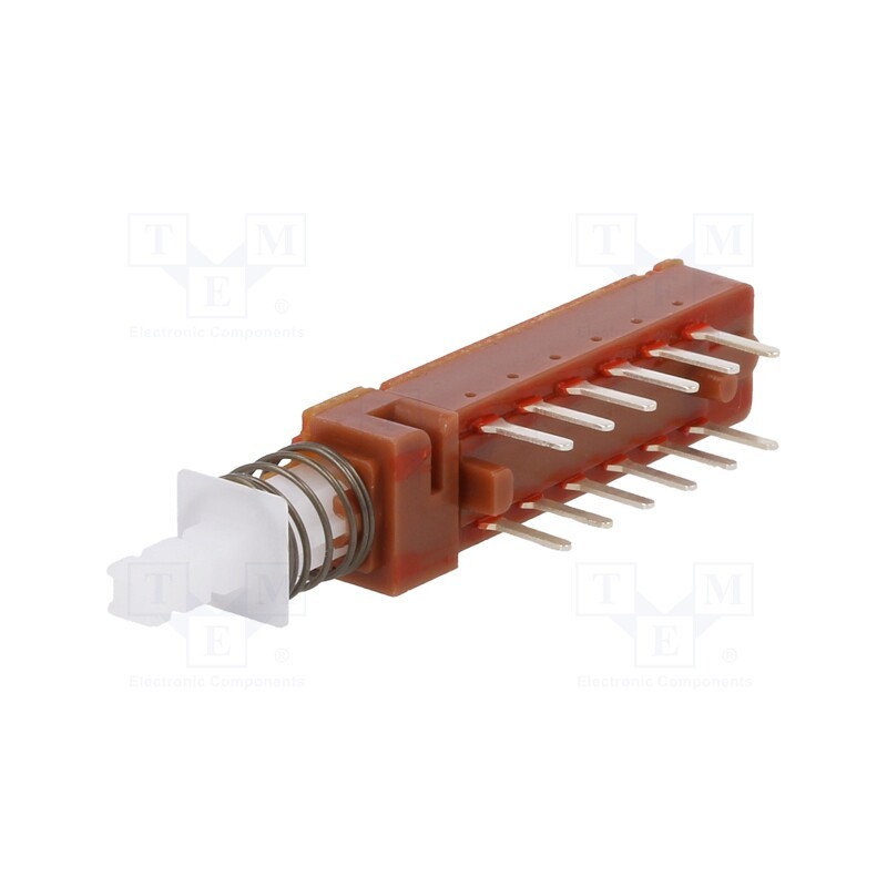 10 pcs : MPBS-42H01-F14 - Switch: push-button, Pos: 2, 0.5A/100VAC, 1A/25VDC, ON-(ON), square