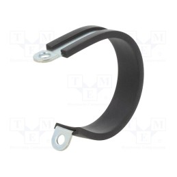 10 pcs : LKD14112 - Fixing clamp, ØBundle : 41mm, W: 12mm, steel, Cover material: EPDM