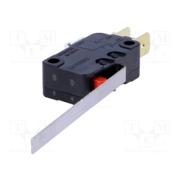 10 pcs : D3V-163-1C5 - Microswitch SNAP ACTION, 16A/250VAC, 10A/30VDC, with lever, SPDT