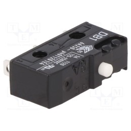 10 pcs : DB1C-A1AA - Microswitch SNAP ACTION, 6A/250VAC, 0.1A/80VDC, without lever