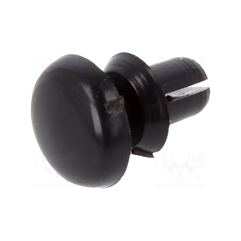 50 pcs : 8G4012.0X1.2B - Rivet, polyamide, L.rivet: 2.4mm, Panel cutout diam: 2.1mm, black