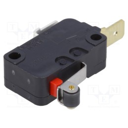 10 pcs : D3V-165-2C4 - Microswitch SNAP ACTION, 16A/250VAC, 10A/30VDC, SPST-NC, Pos: 2