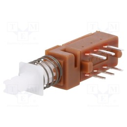 10 pcs : MPBS-22H01-F14 - Switch: push-button, Pos: 2, 0.5A/100VAC, 2A/25VDC, ON-(ON), square