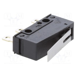 10 pcs : SS01GLP - Microswitch SNAP ACTION, 0.1A/125VAC, with lever, SPDT, ON-(ON)