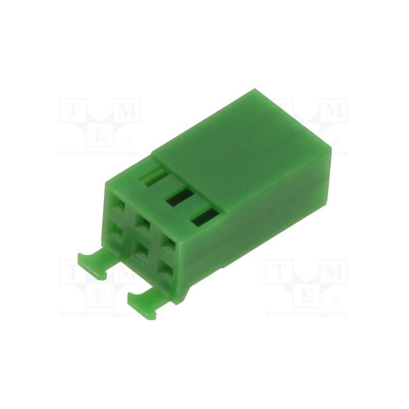 10 pcs : 925370-3 - MOD IV REC HSG, 2X3P