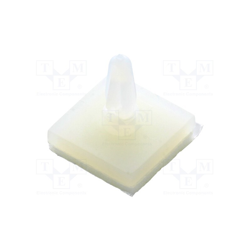 50 pcs : 8GB07V43367 - PCB distance, rubber, L: 4mm, self-adhesive,snap fastener