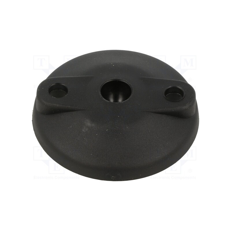 10 pcs : 098D080KB - Foot, without rubber underlay,self-aligning, Base dia: 79mm