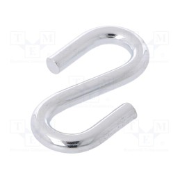 50 pcs : OUS.6 - Quick link S type, steel, zinc, 6mm