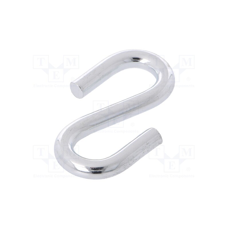 50 pcs : OUS.6 - Quick link S type, steel, zinc, 6mm