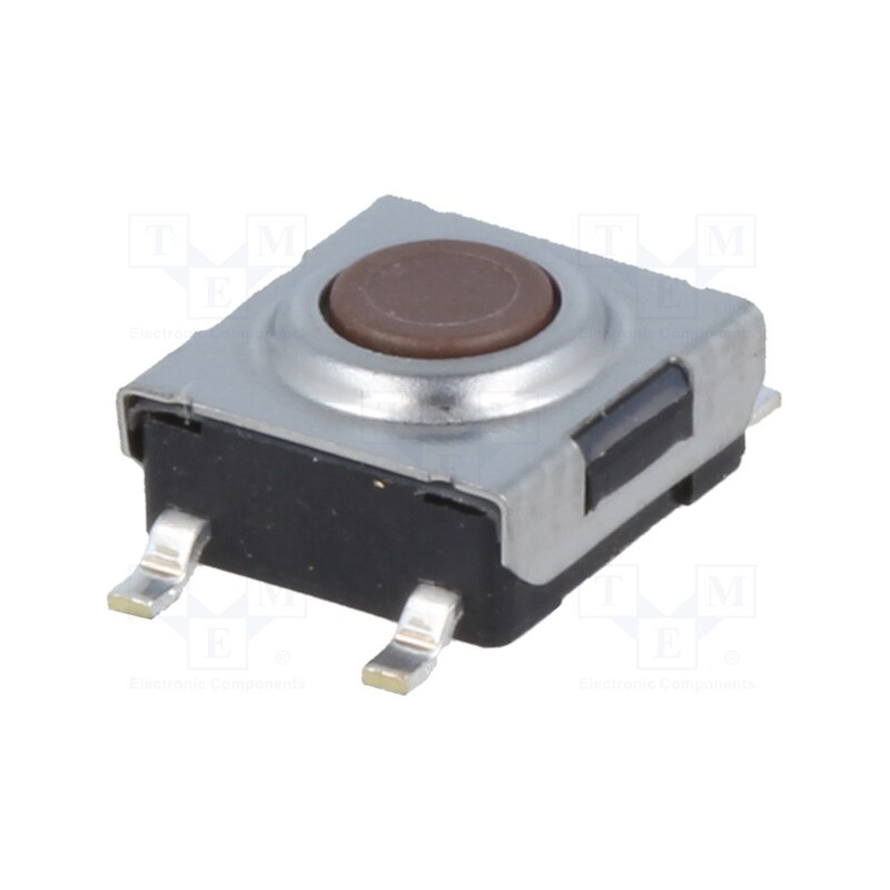 10 pcs : CB315FP - Microswitch TACT, SPST, Pos: 2, 0.05A/24VDC, 1.57N, 6.2x6.2x3.1mm