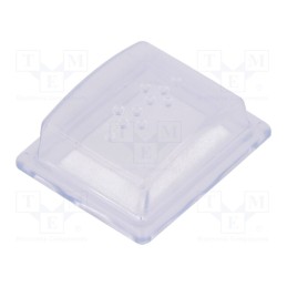 10 pcs : 203.078.011 - Accessories: cover, IP64, rectangular, 41.2x35x14mm, PVC