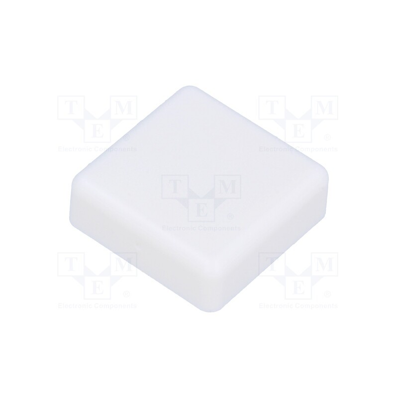 50 pcs : TACT-2BSWH - Button, square, white, 12x12mm, TACTS-24N-F,TACTS-24R-F