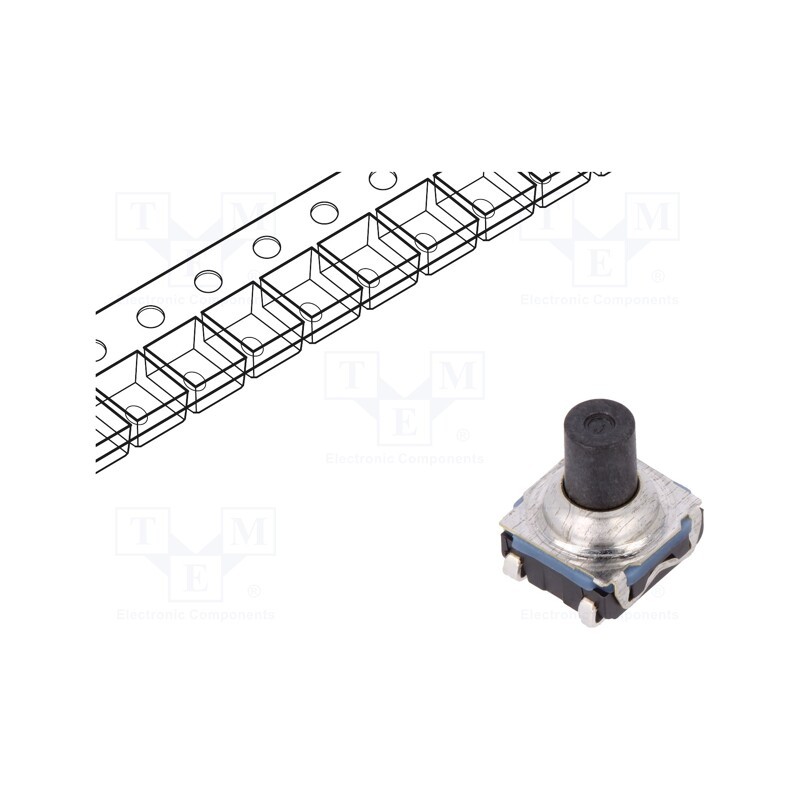 20 pcs : KSC621J LFS - Microswitch TACT, SPST-NO, Pos: 2, 0.05A/32VDC, SMT, none, 1.7N
