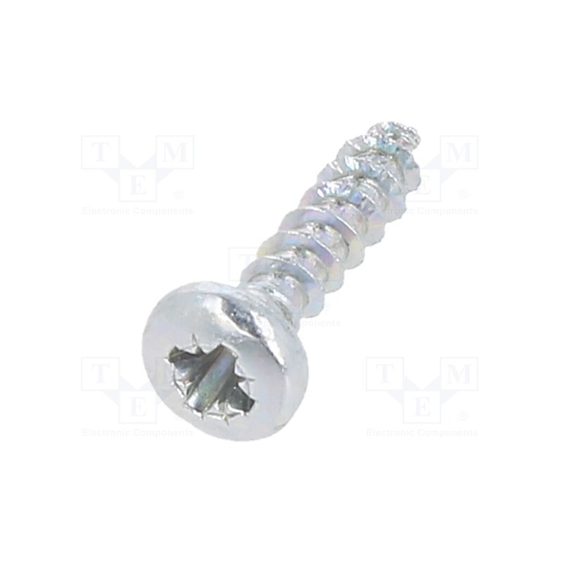 500 pcs : 1148257 - Screw, 3x12, Head: cheese head, Pozidriv, PZ1, steel, zinc, SPAX®