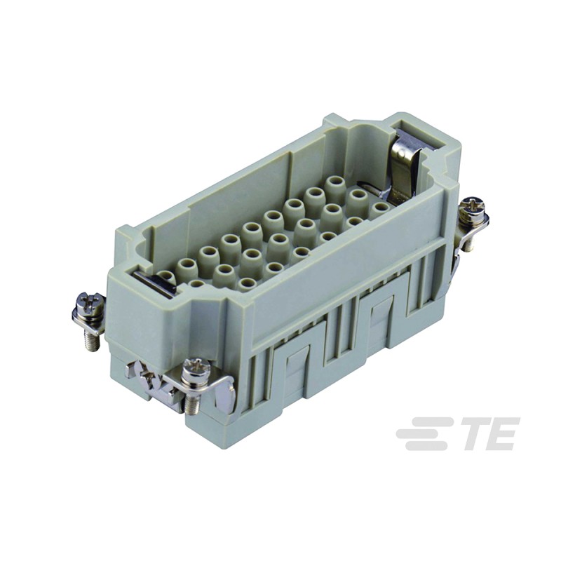 1 pcs - TE Connectivity Heavy Duty Power Connector Insert, 16A, Male, HDC HE Series, 32 Contacts