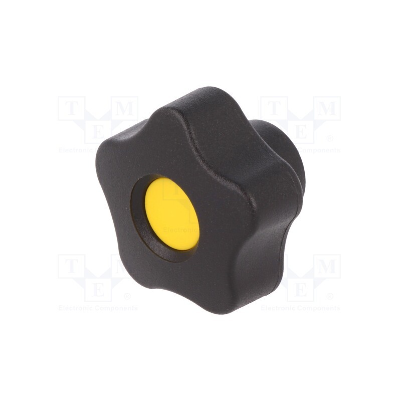 10 pcs : VCT.32 B-M8-C4 - Knob, Ø: 32mm, Int.thread: M8, 12mm, H: 23mm, technopolymer PP