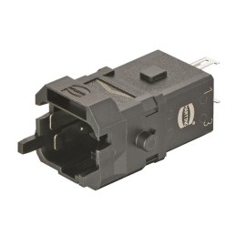1 pcs - HARTING Heavy Duty Power Connector Insert, 10A, Male, Han 1A Series, 3 Contacts