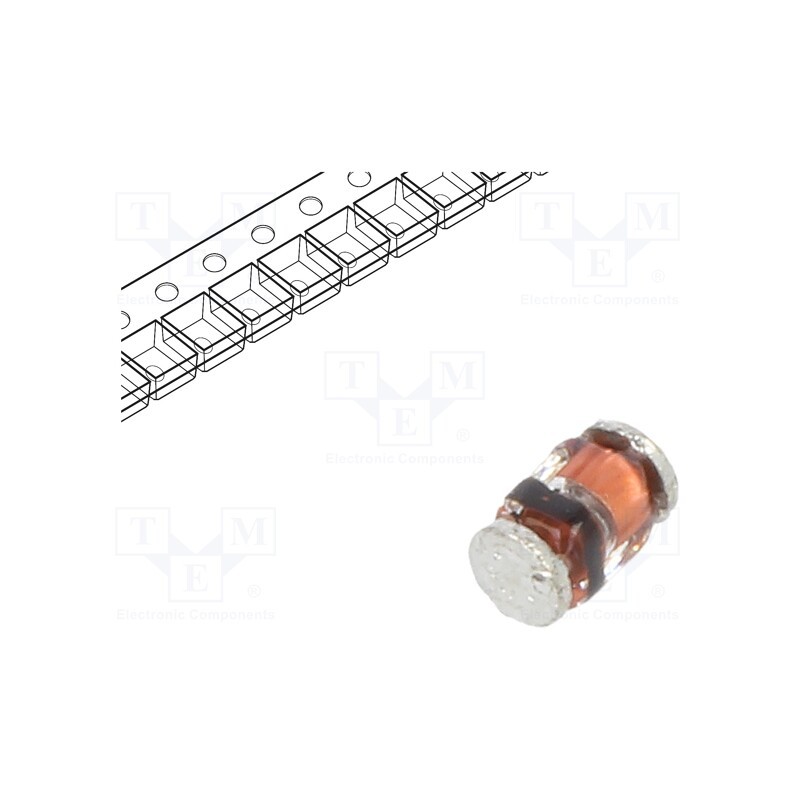 50 pcs : BZM55C2V4-TR - Diode: Zener, 0.5W, 2.4V, SMD, , MicroMELF, single diode