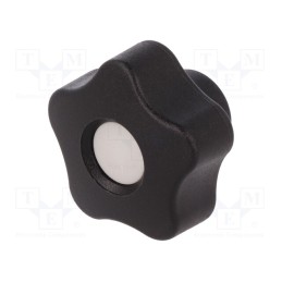 10 pcs : VCT.32 B-M5-C3 - Knob, Ø: 32mm, Int.thread: M5, 12mm, H: 23mm, technopolymer PP