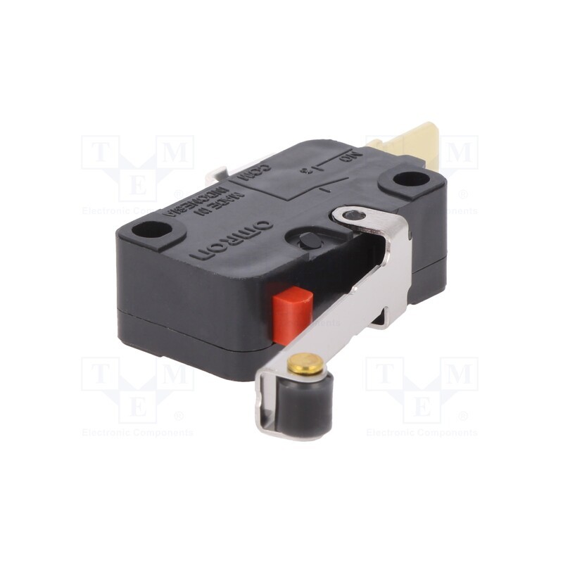 10 pcs : D3V-166M-3C5 - Microswitch SNAP ACTION, 16A/250VAC, 10A/30VDC, SPST-NO, Pos: 2