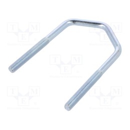 10 pcs : CBTD.6.43(1 1/4') - U-bolt, D, 1, steel, zinc, Thread len: 41mm, for antenna fixing
