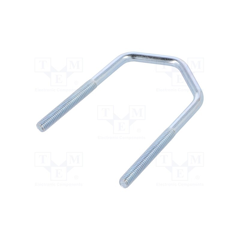 10 pcs : CBTD.6.43(1 1/4') - U-bolt, D, 1, steel, zinc, Thread len: 41mm, for antenna fixing