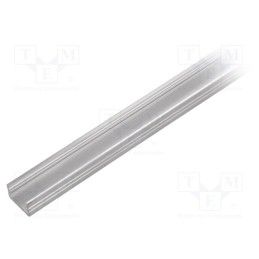10 pcs : 89020000S - Profiles for LED modules, natural, L: 1m, SLIM8, aluminium