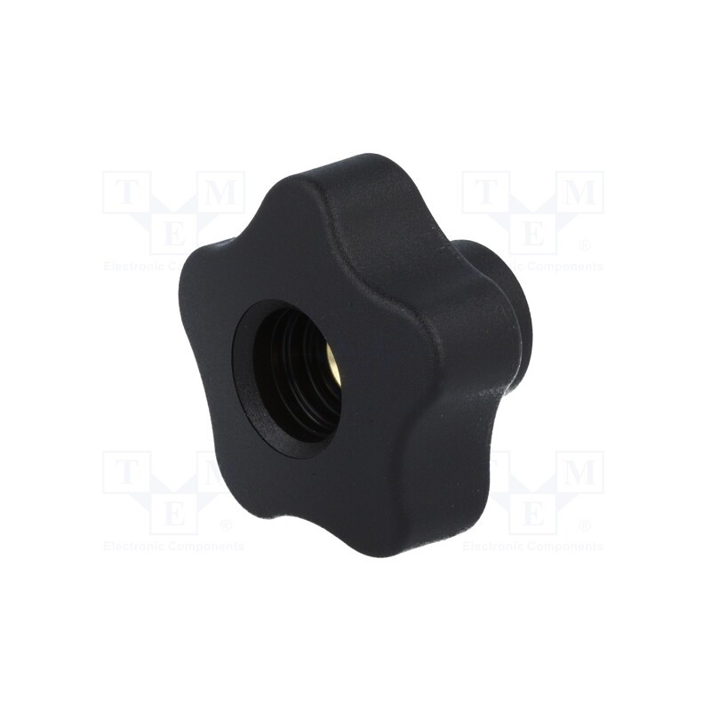 10 pcs : VCT.40 FP-M8 - Knob, Ø: 40mm, Int.thread: M8, 18mm, H: 27mm, technopolymer PP