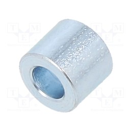 50 pcs : 326/3,2X05 - Spacer sleeve, 5mm, cylindrical, steel, zinc, Out.diam: 6mm