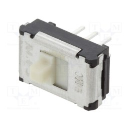 10 pcs : SSSS922000 - Switch: slide, Pos: 2, DPDT, 0.1A/12VDC, ON-ON, THT, Leads: for PCB
