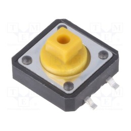 50 pcs : TACTMS-24N-F - Microswitch TACT, SPST-NO, Pos: 2, 0.05A/12VDC, SMT, none, 1.6N