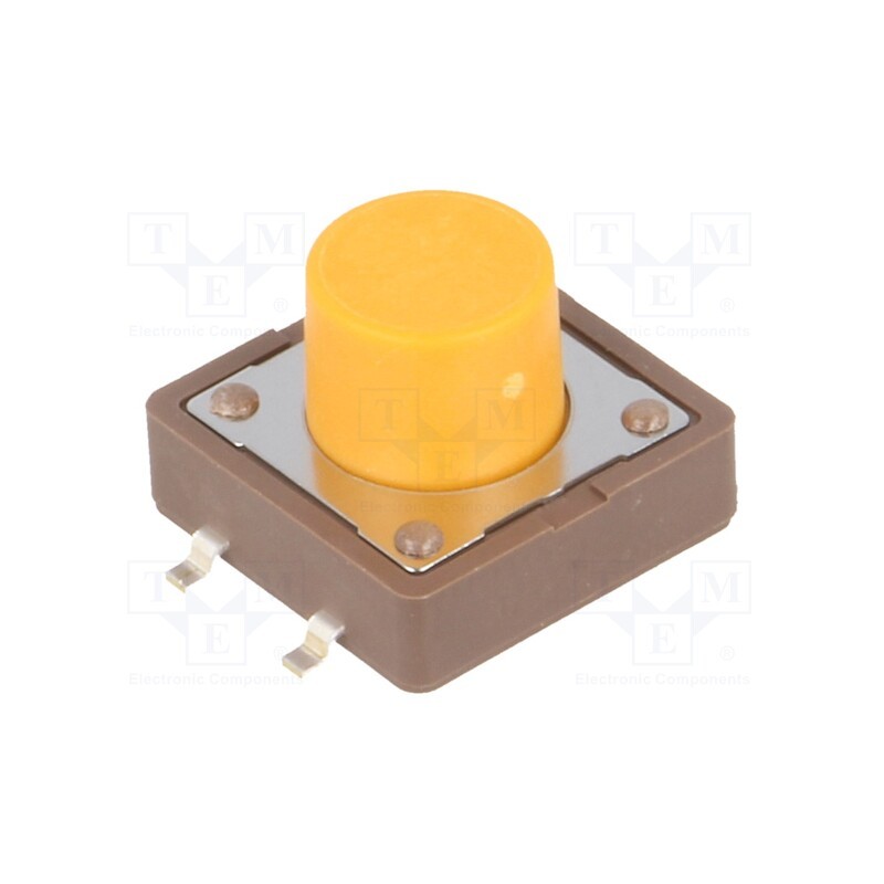 20 pcs : DTSM-25S-V-B - Microswitch TACT, SPST-NO, Pos: 2, 0.05A/12VDC, SMT, none, 3.2N