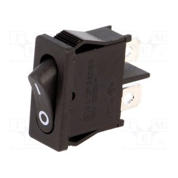 10 pcs : MRH10-C5N-BBN - ROCKER, SPST, Pos: 2, ON-OFF, 10A/250VAC, black, none, Body: black