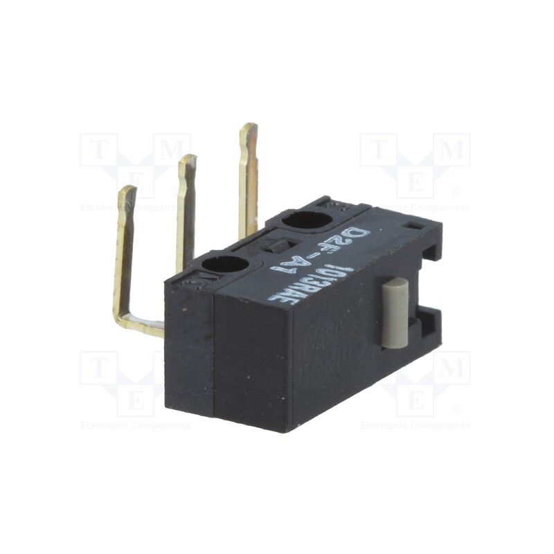 10 pcs : D2F-A1 - Microswitch SNAP ACTION, 3A/125VAC, 2A/30VDC, without lever