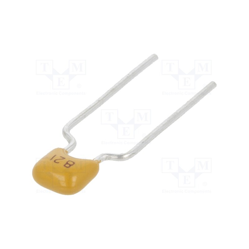 50 pcs : CT40805B821K500F3R - Capacitor: ceramic, 820pF, 50V, X7R, ±10%, THT, 5mm