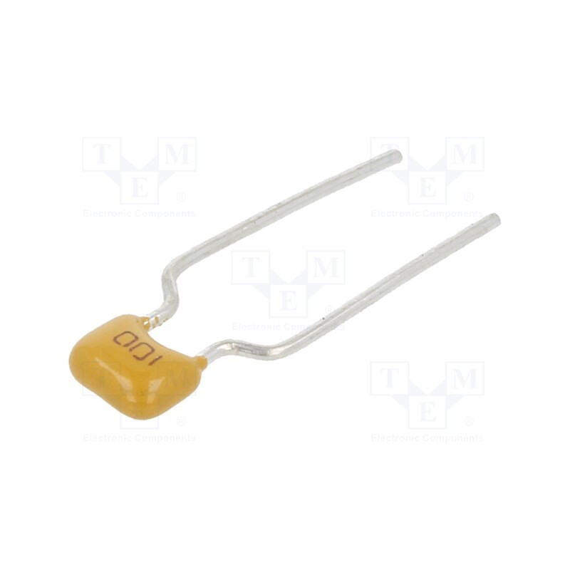 50 pcs : CT40805N100J500F3R - Capacitor: ceramic, 10pF, 50V, C0G (NP0), ±5%, THT, 5mm
