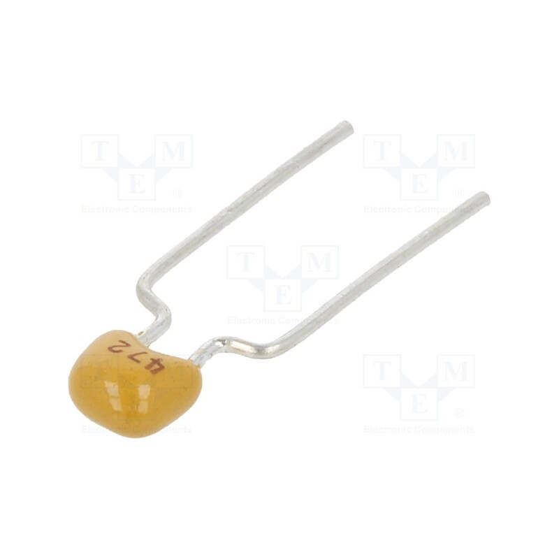 50 pcs : CT40805B472K500F3R - Capacitor: ceramic, 4.7nF, 50V, X7R, ±10%, THT, 5mm