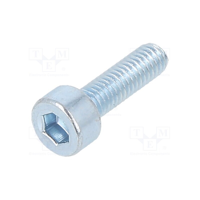 500 pcs : 1003771 - Screw, M3x10, 0.5, Head: cheese head, hex key, HEX 2,5mm, steel