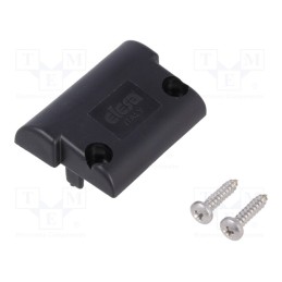 10 pcs : 429821 - End header, technopolymer PA, ELEROLL transport system, black