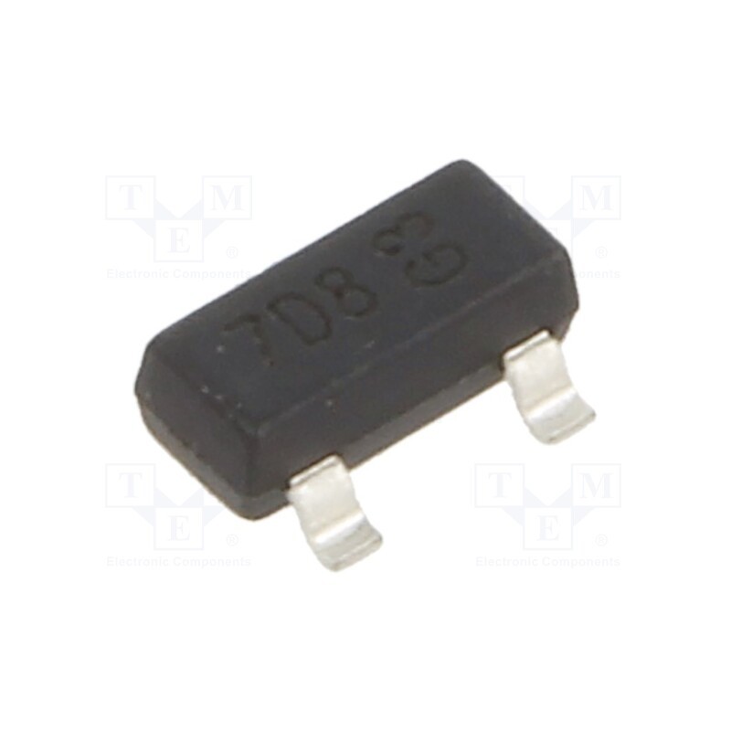 50 pcs : DMN67D8L-7 - Transistor: N-MOSFET, unipolar, 60V, 0.15A, Idm: 0.8A, 0.34W, SOT23