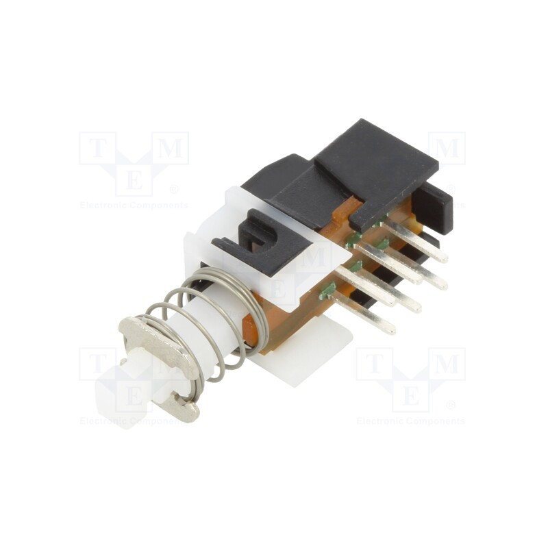 10 pcs : PHB2UOATS1A - Switch: push-button, Pos: 2, DPDT, 1A/15VDC, ON-(ON), 100MΩ, THT