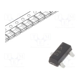 50 pcs : BCW33LT3G - Transistor: NPN, bipolar, 32V, 0.1A, 0.3W, SOT23