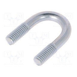 10 pcs : CB.6..14..32 - U-bolt, B, 1, steel, zinc, Thread len: 13mm, for fixing pipes