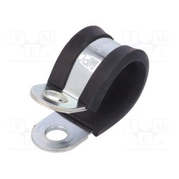 10 pcs : LKD12120 - Fixing clamp, ØBundle : 21mm, W: 20mm, steel, Cover material: EPDM