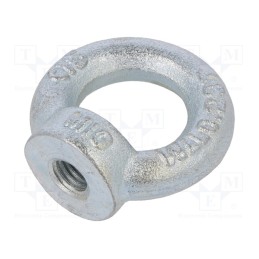 10 pcs : NZU10 - Lifting eye nut, eye, M10, steel, Plating: zinc, DIN 582, 25mm