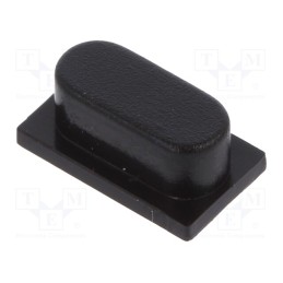 20 pcs : BTN K03 90 - Button, 8.5x3.8mm, black, KSA,KSL