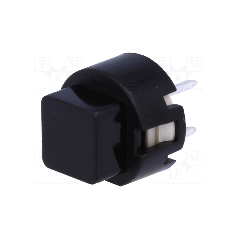 10 pcs : D6C90 F1 LFS - Switch: keypad, Pos: 2, SPST-NO, 0.01A/32VDC, black, THT, 1.3N, 50mΩ