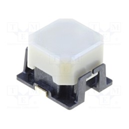 10 pcs : B3AL-1003P - Switch: keypad, Pos: 2, SPST-NO, 0.05A/16VDC, white, SMT, 3.5N, B3AL