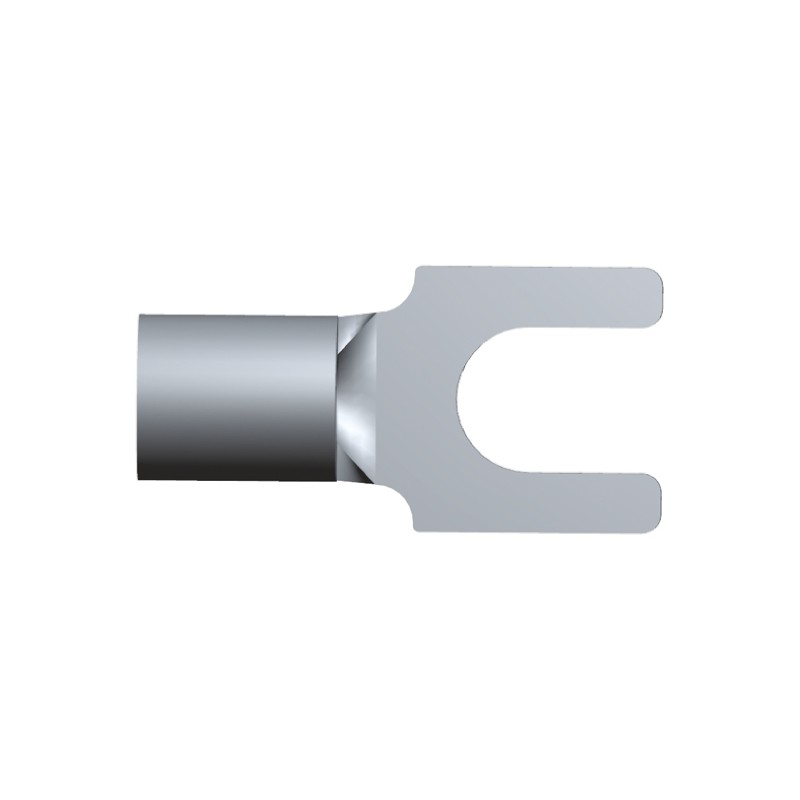 50 pcs - TE Connectivity, Solistrand Uninsulated Crimp Spade Connector, 1mm² to 2.6mm², 16AWG to 14AWG, M4 (8) Stud Size