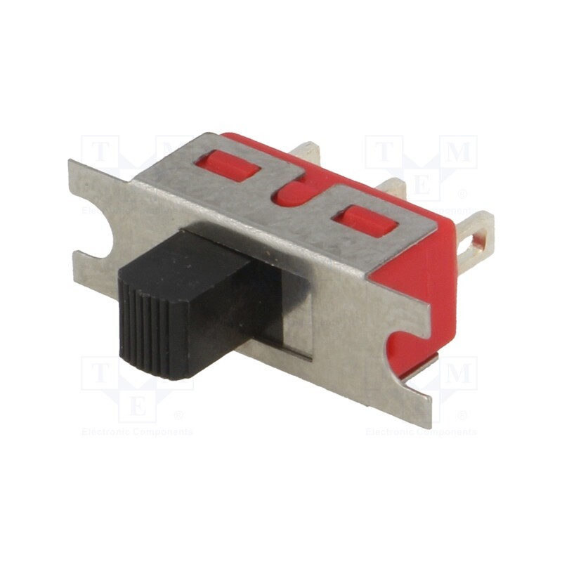 10 pcs : - Switch: slide, Pos: 3, SP3T, 2A/250VAC, 5A/28VDC, ON-OFF-ON, 1000MΩ